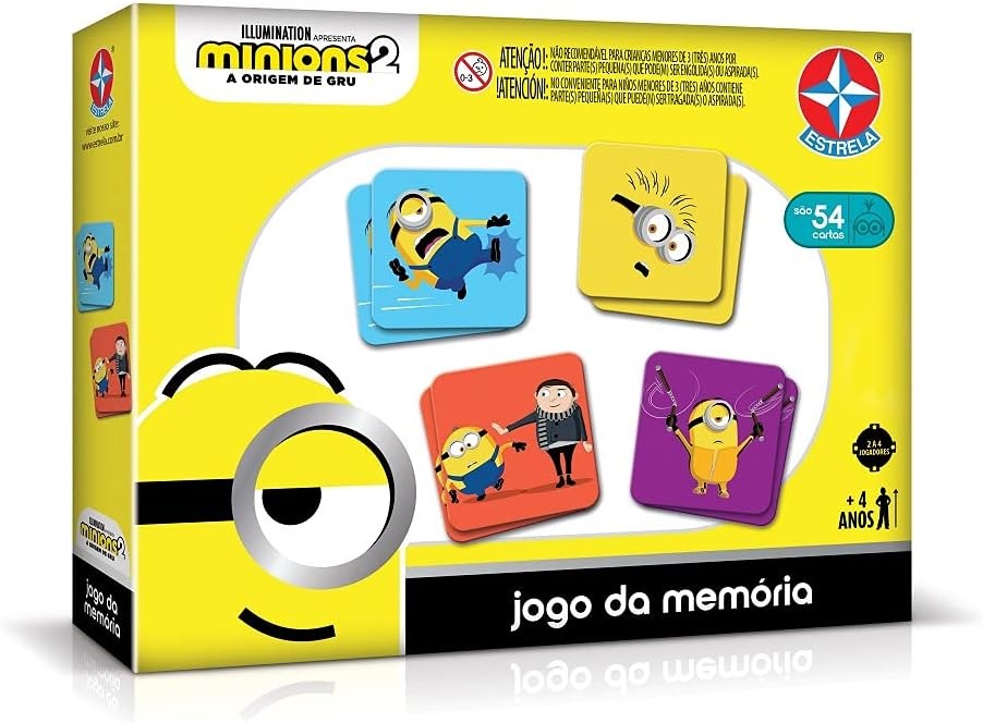 Jogo da memória Minions: a origem de Gru